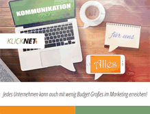 Tablet Screenshot of klicknet.de